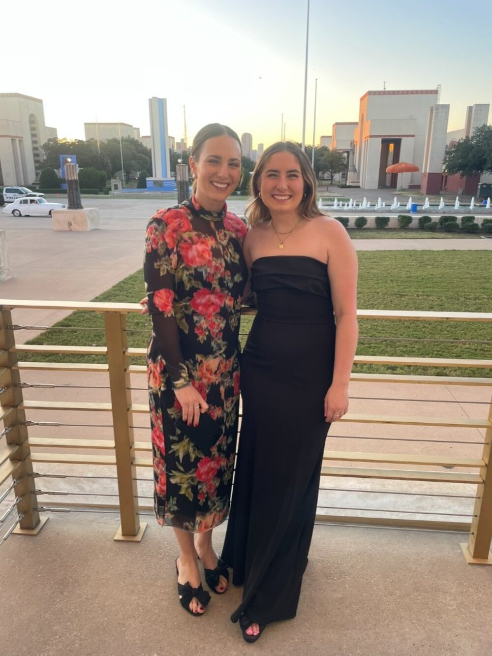 Lulu’s black strapless maxi dress with organza detail